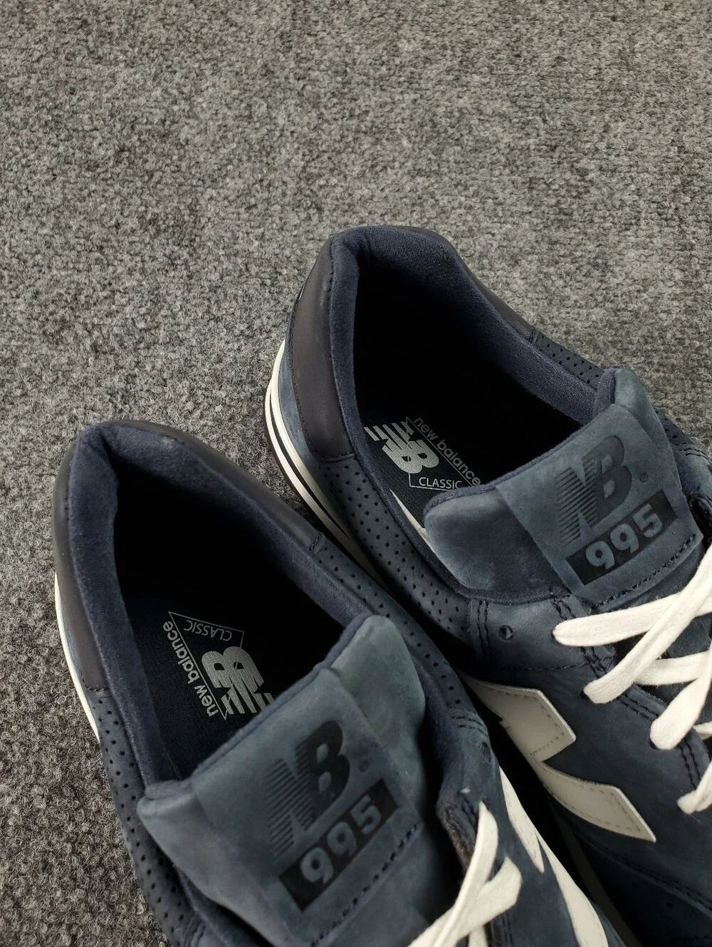 New Balance 995 Suede Encap Retro Sneakers Made in USA Size 12 Navy M995DNN NEW